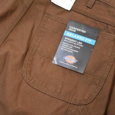 画像4: Dickies Relax Fit Straight Leg Carpenter Duck Jeans Rinsed Timber - Brown (RTB) (4)