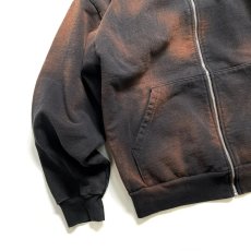 画像6: RAWDRIP Custom Los Angeles Apparel 14oz Heavy Fleece Full Zip Hoodie - Sunfade Black (6)