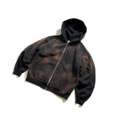 画像2: RAWDRIP Custom Los Angeles Apparel 14oz Heavy Fleece Full Zip Hoodie - Sunfade Black (2)