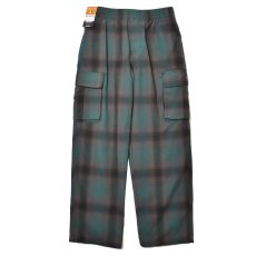 画像1: FB County Cargo Checker Pants - BlackｘGreen (1)