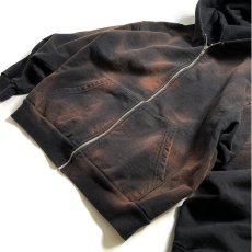 画像7: RAWDRIP Custom Los Angeles Apparel 14oz Heavy Fleece Full Zip Hoodie - Sunfade Black (7)