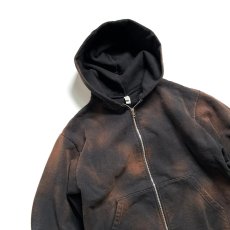 画像4: RAWDRIP Custom Los Angeles Apparel 14oz Heavy Fleece Full Zip Hoodie - Sunfade Black (4)