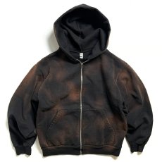 画像1: RAWDRIP Custom Los Angeles Apparel 14oz Heavy Fleece Full Zip Hoodie - Sunfade Black (1)