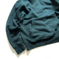 画像5: NIKE Custom Damage Over-Dye Hoodie - Ripe Green/Navy Logo (5)