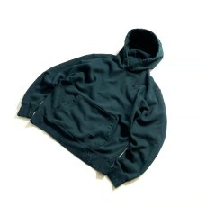 画像4: NIKE Custom Damage Over-Dye Hoodie - Ripe Green/Navy Logo (4)