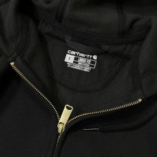 画像3: Carhartt USA Loose Fit Midweight Full-Zip Sweatshirts - Black (3)