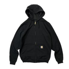 画像1: Carhartt USA Loose Fit Midweight Full-Zip Sweatshirts - Black (1)