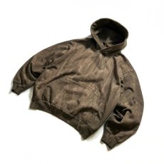 画像2: Los Angeles Apparel 14oz Drip Dye Heavy Fleece Hoodie - Olive (2)