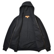 画像2: Corner Stone Heavyweight Full Zip Thermal Lined Hooded Sweatshirts - Black (2)