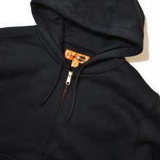 画像3: Corner Stone Heavyweight Full Zip Thermal Lined Hooded Sweatshirts - Black (3)