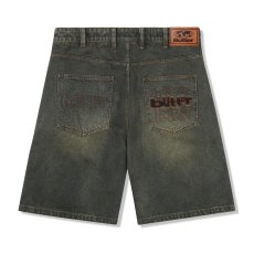 画像1: Butter Goods Warped Denim Shorts - Dirty Wash Indigo (1)