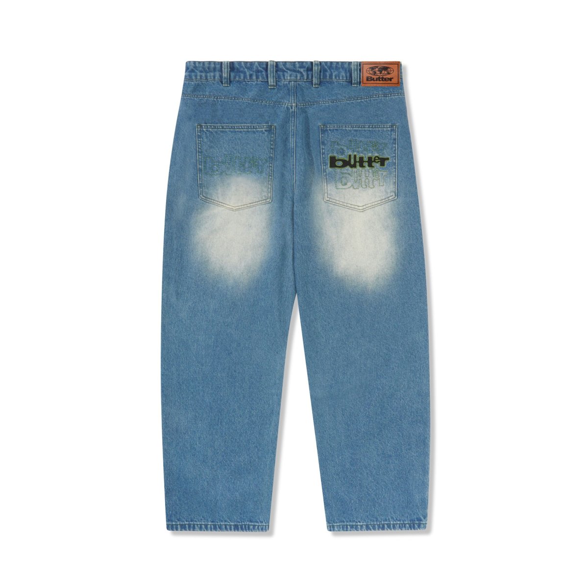 画像1: Butter Goods Warped Denim Jeans - Washed Mid Blue (1)