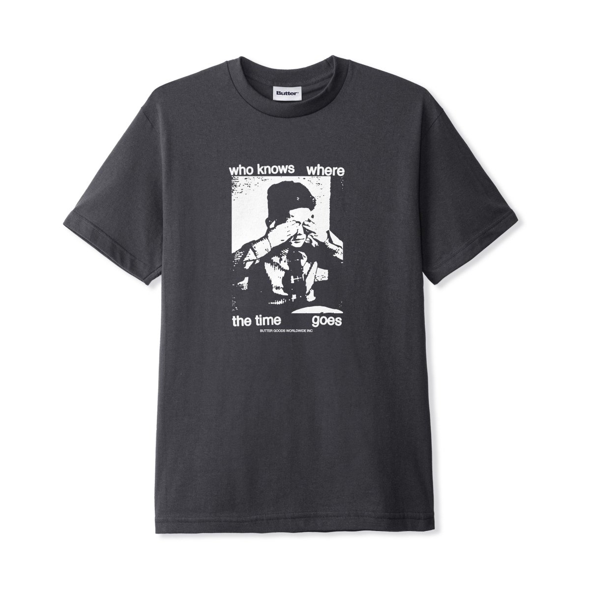 画像1: Butter Goods Who Knows Tee - Charcoal (1)