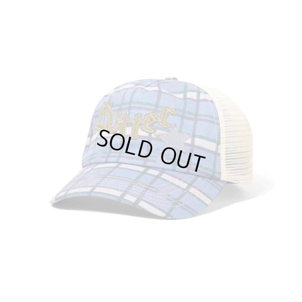 画像1: Butter Goods Edge Trucker Cap - Plaid (1)