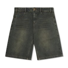 画像2: Butter Goods Warped Denim Shorts - Dirty Wash Indigo (2)