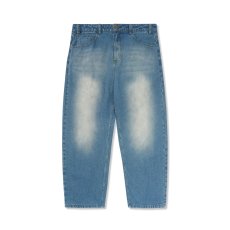 画像2: Butter Goods Warped Denim Jeans - Washed Mid Blue (2)