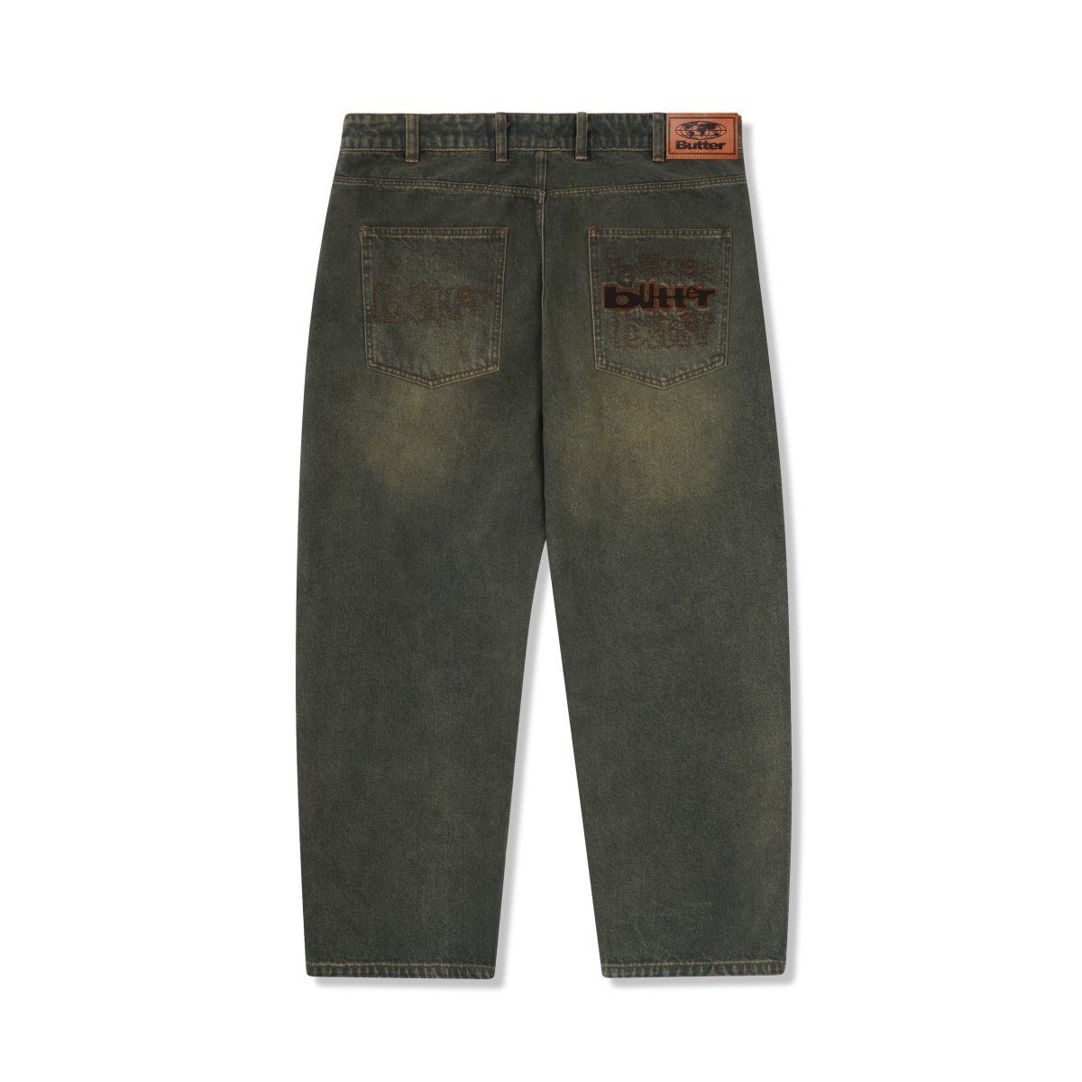 画像1: Butter Goods Warped Denim Jeans - Dirty Wash Indigo (1)