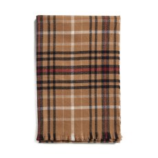 画像1: Banana Republic Cozy Check Scarf - Brown (1)