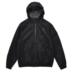 画像1: Spyder Hydroweb Nylon Hooded Jacket - Black (1)