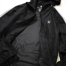 画像2: Spyder Hydroweb Line Hooded Jacket - Black (2)