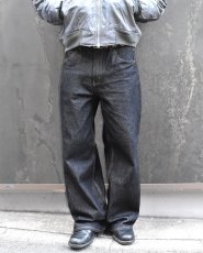 画像8: Kno-betta Ultra Wide Leg Jean - Raw Black (8)