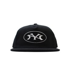 画像1: Skelephunk Yankees Warp Snapback Hat - Black (1)