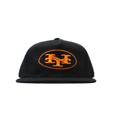 画像1: Skelephunk Mets Warp Snapback Hat - Black (1)