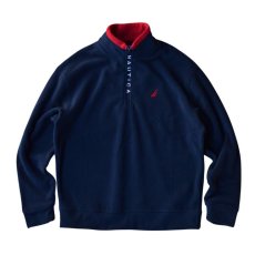 画像1: Nautica Zip Up Fleece Jacket - Navy (1)