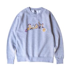 画像1: Snoopy LA Lakers Crewneck Sweatshirts - Ash Grey (1)