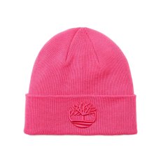 画像1: Timberland Tonal 3D Embroidery Beanie - Pink (1)