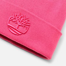 画像2: Timberland Tonal 3D Embroidery Beanie - Pink (2)