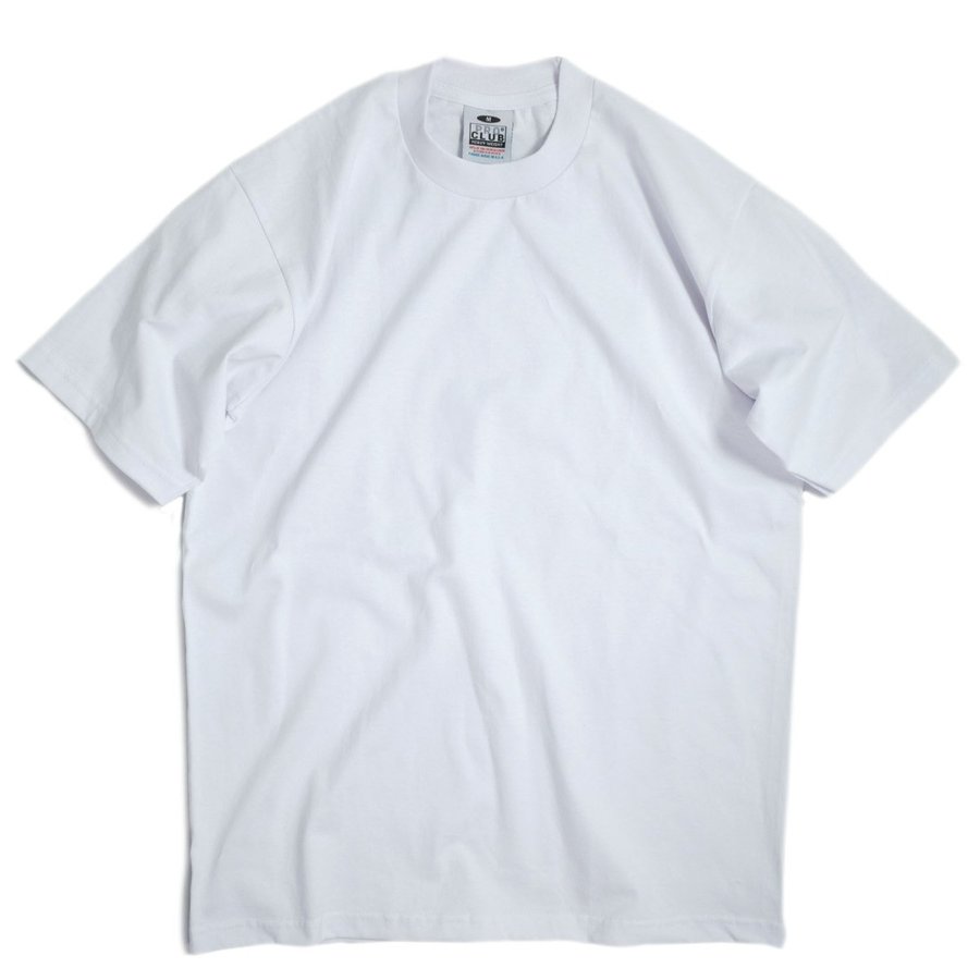 PRO CLUB S/S Heavyweight Cotton Crewneck T-Shirts White / プロ