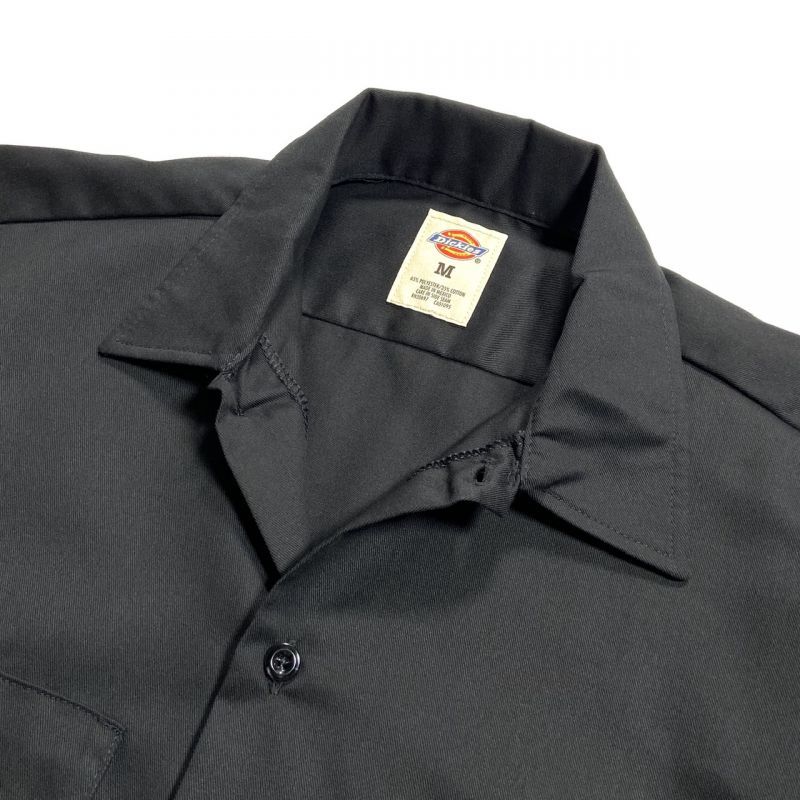 Dickies S/S Work Shirts Black / ディッキーズ ショートスリーブ ワークシャツ ブラック - RAWDRIP