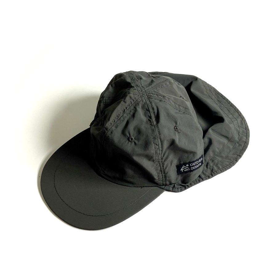 cap with a flap