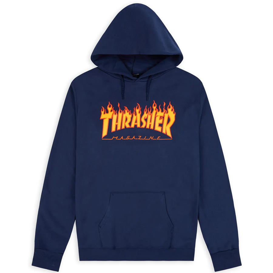 Thrasher Frame Logo Hoodie Sweatshirts Navy スラッシャー フレイムロゴ スウェット フーディ Rawdrip
