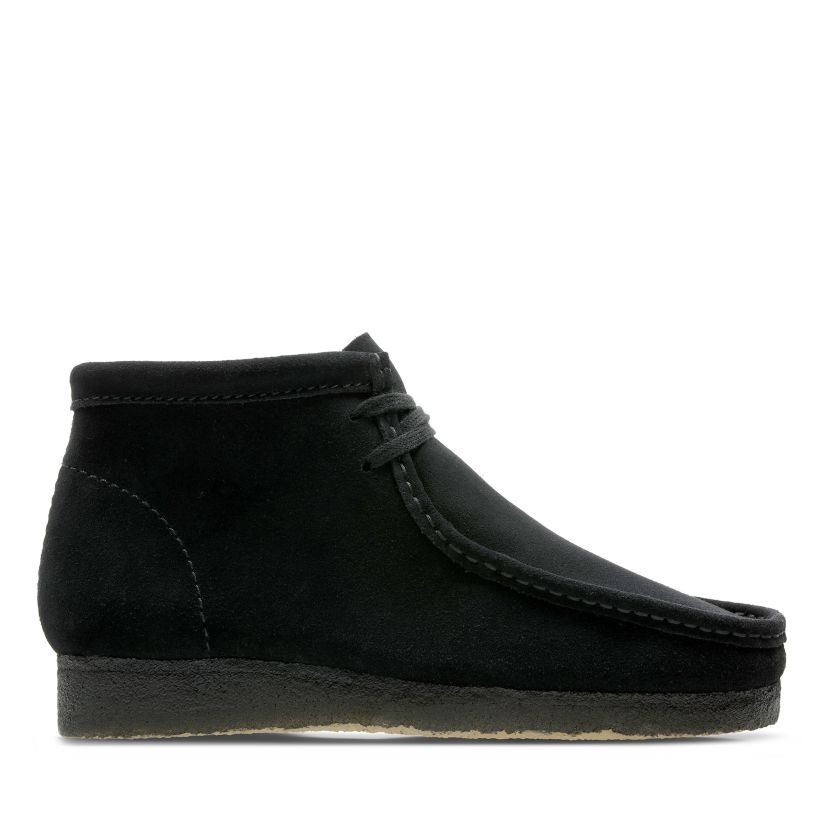 Clarks Wallabee Boots Black Suede / クラ 