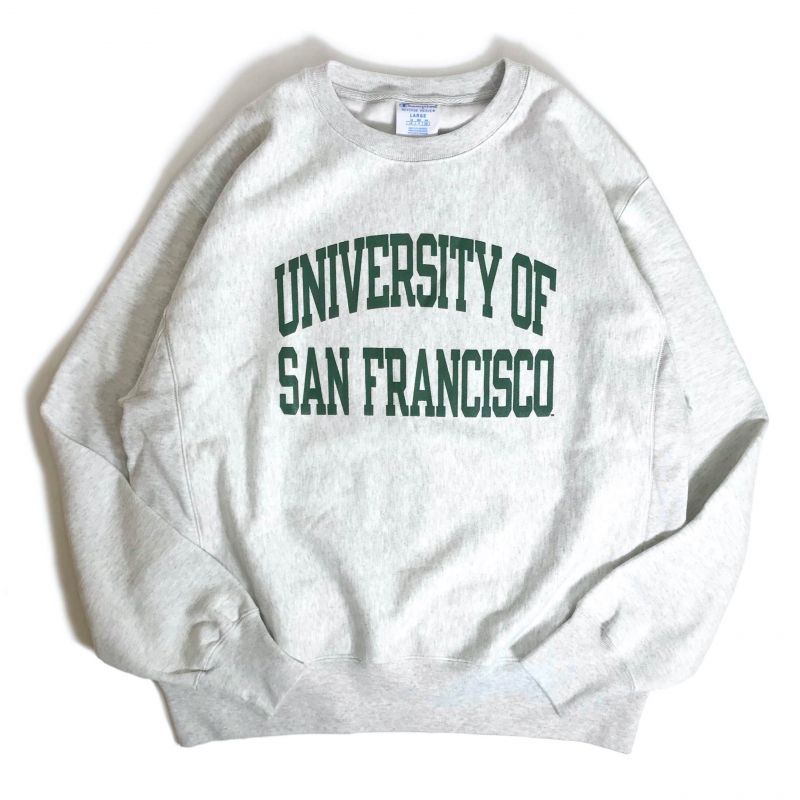 San Francisco University Reverse Weave Crewneck Sweatshirts Ash サンフランシスコユニバーシティ リバースウィーブ クルーネック スウェットシャツ Rawdrip