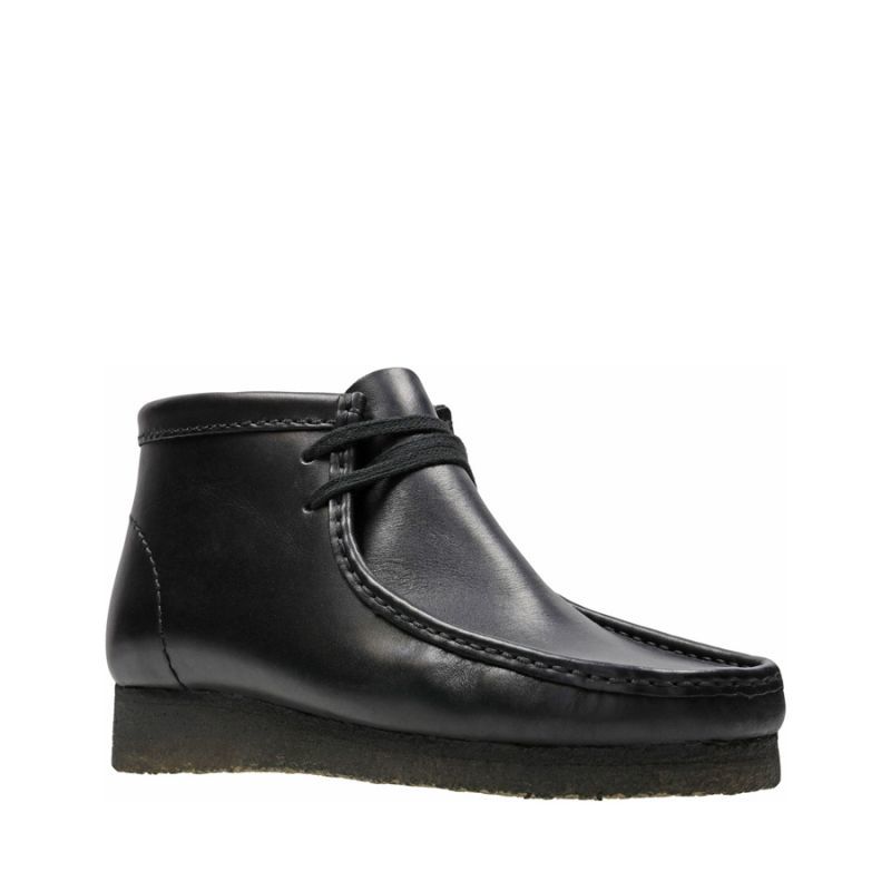 Clarks Wallabee Boots Black Leather / クラークス ワラビーブーツ ...