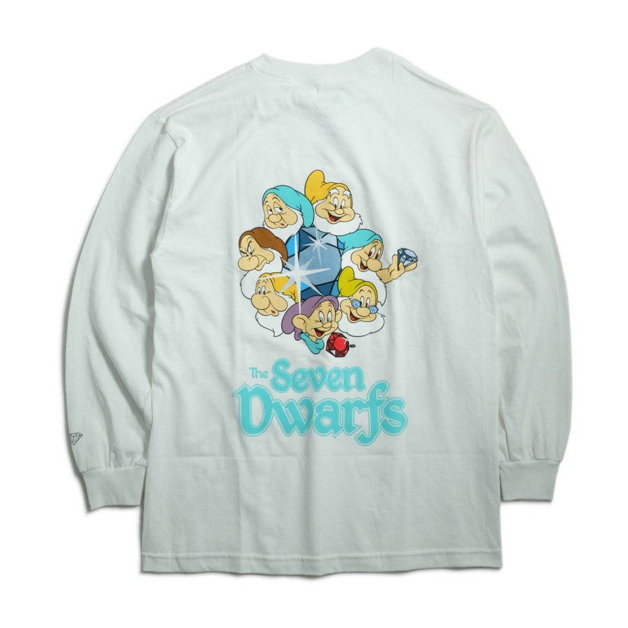 Diamond Supply Co X Disney Dwarfs Long Sleeve T Shirts White ダイアモンドサプライ ディズニー ロングスリーブ Tシャツ ホワイト Rawdrip