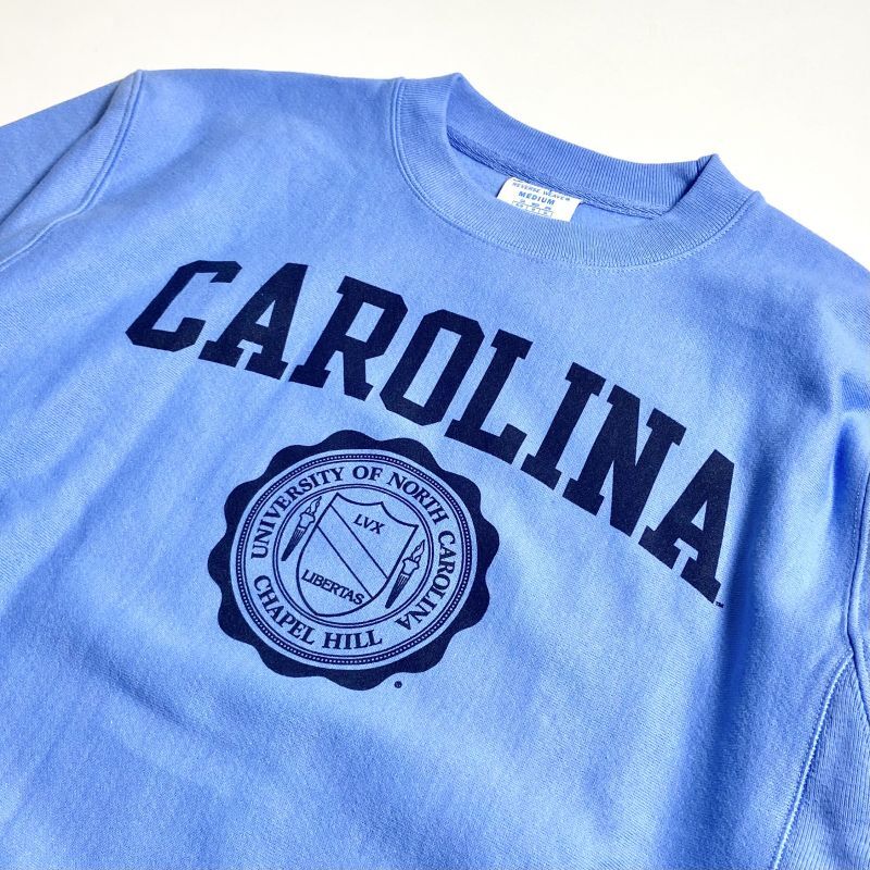 University Of North Carolina Reverse Weave Crewneck Sweatshirts Blue ノースカロライナ ユニバーシティ リバースウィーブ クルーネック スウェットシャツ Rawdrip