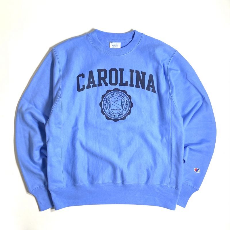 University Of North Carolina Reverse Weave Crewneck Sweatshirts Blue ノースカロライナ ユニバーシティ リバースウィーブ クルーネック スウェットシャツ Rawdrip