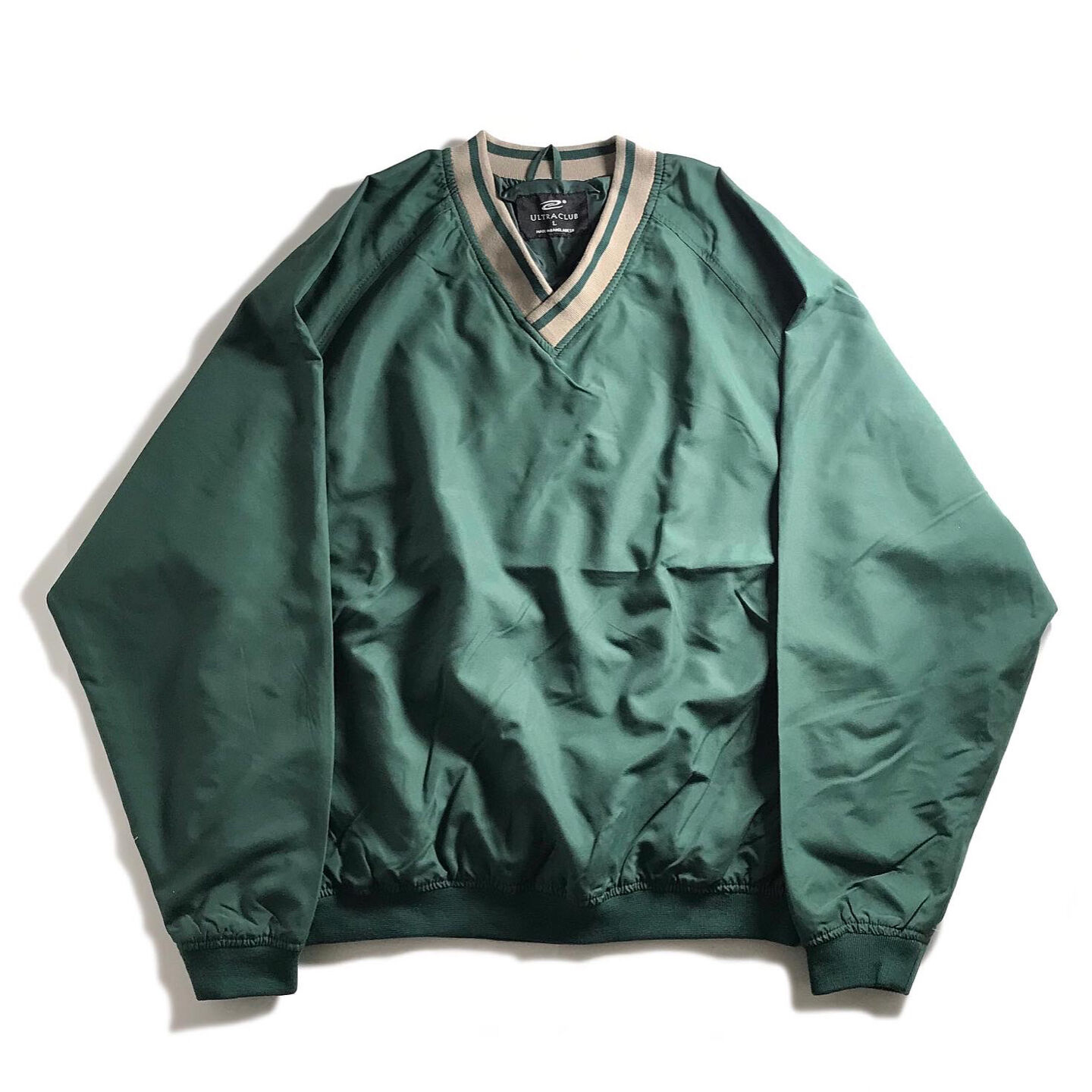 Ultra Club V Neck Microfiber Wind Shirts Green ウルトラクラブ マイクロファイバー Vネック ウィンドシャツ グリーン Rawdrip