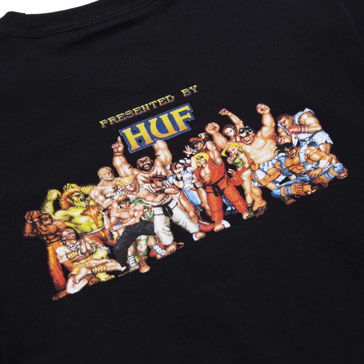 Huf X Street Fighter Ending L S T Shirts Black ハフ ストリートファイター Tシャツ Rawdrip