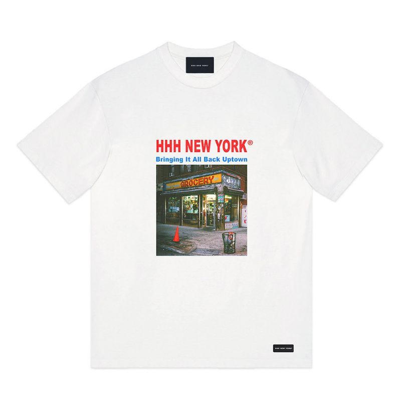 Hhh New York Corner Store T Shirts White Hhhニューヨーク 半袖 Tシャツ ホワイト Rawdrip