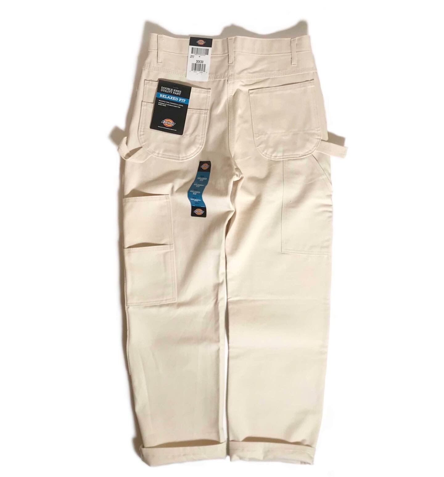 Dickies Relax Fit Double Knee Carpenter Pants Natural ...
