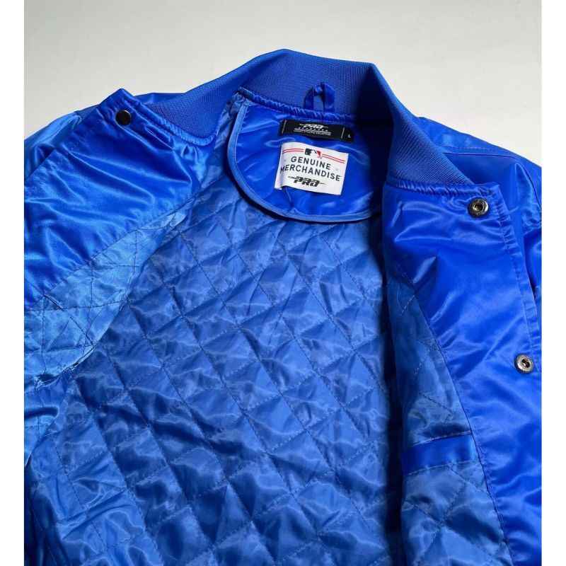 Pro Standard MLB Official Wordmark Satin Jacket ''New York Mets'' Royal / プロスタンダード  オフィシャル サテンジャケット ニューヨーク・メッツ - RAWDRIP