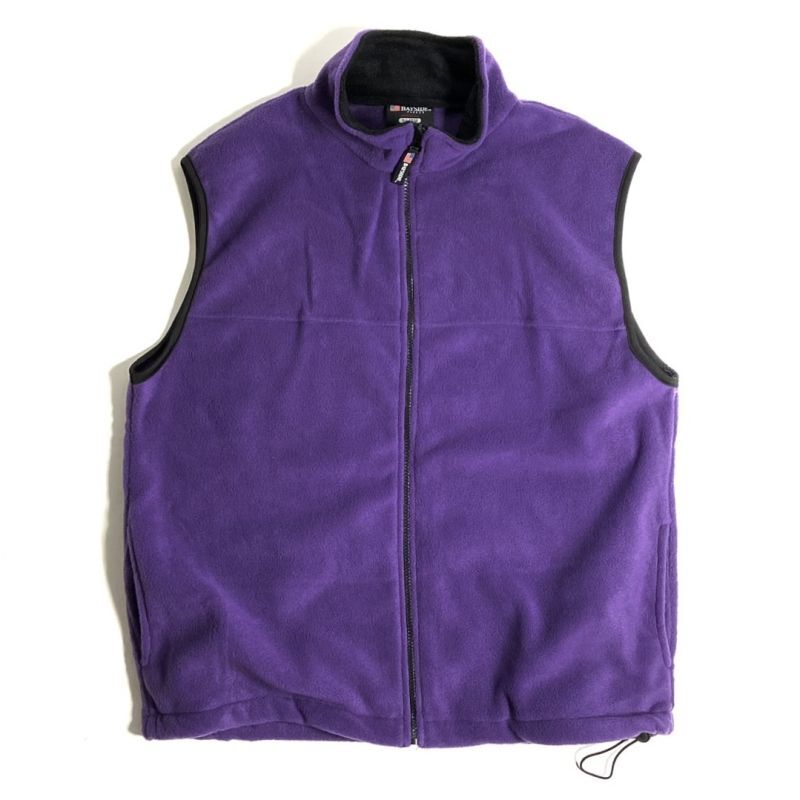 Bayside Full Zip Fleece Vest Purple / ベイサイド フルジップ