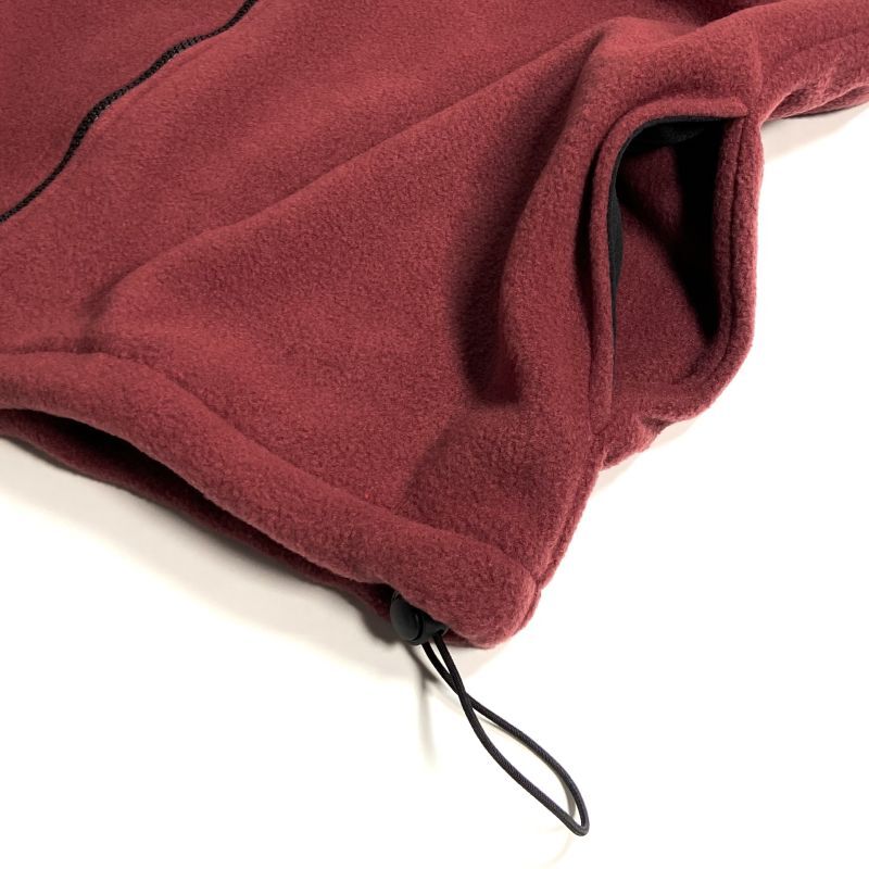 burgundy fleece vest