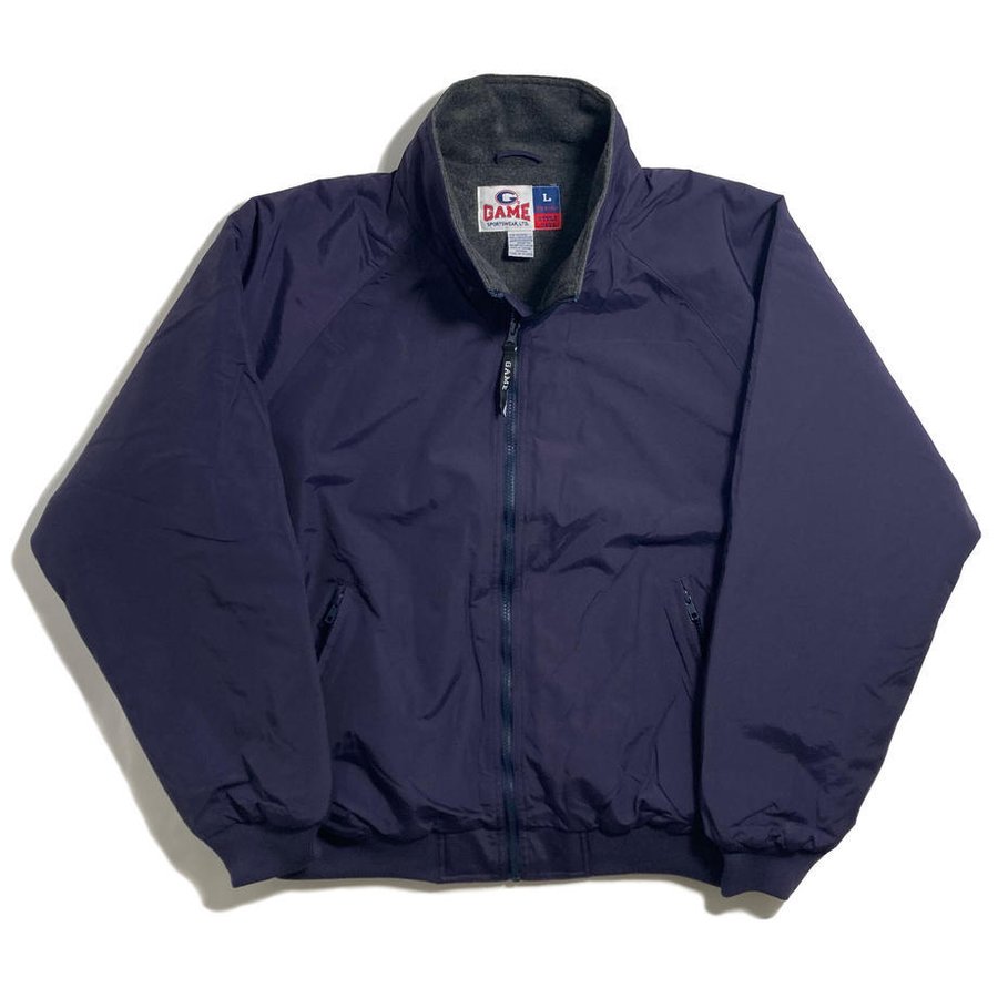 GAME Sportswear Fleece Lining Warm Up Jacket Navy / ゲームスポーツ ...