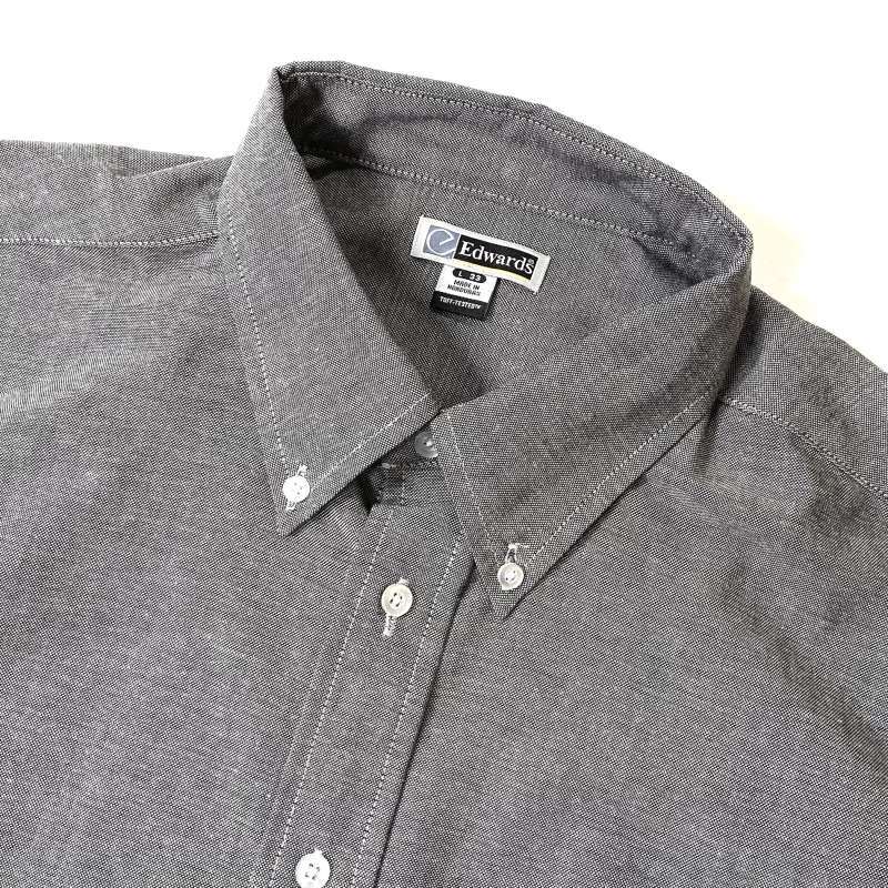 Edwards Easy Care L/S Oxford Shirts Black / エドワーズ ロング ...